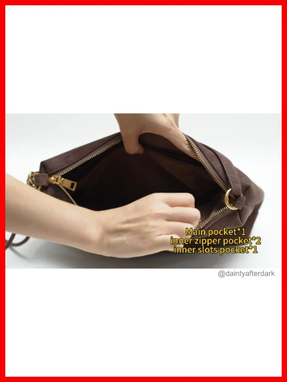 Faux Suede Hobo Bag with Crossbody Strap - Lightweight Slouchy Shoulder Purse